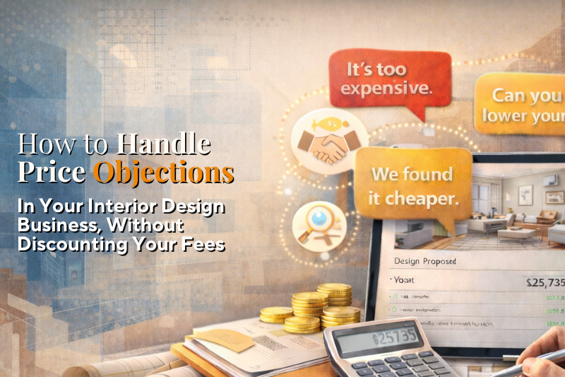 How to Handle Price Objections in Interior Design (Without Discounting Your Fees)
