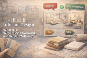 Upselling in Interior Design: What It Is, Why It Feels Awkward, and Why It Matters